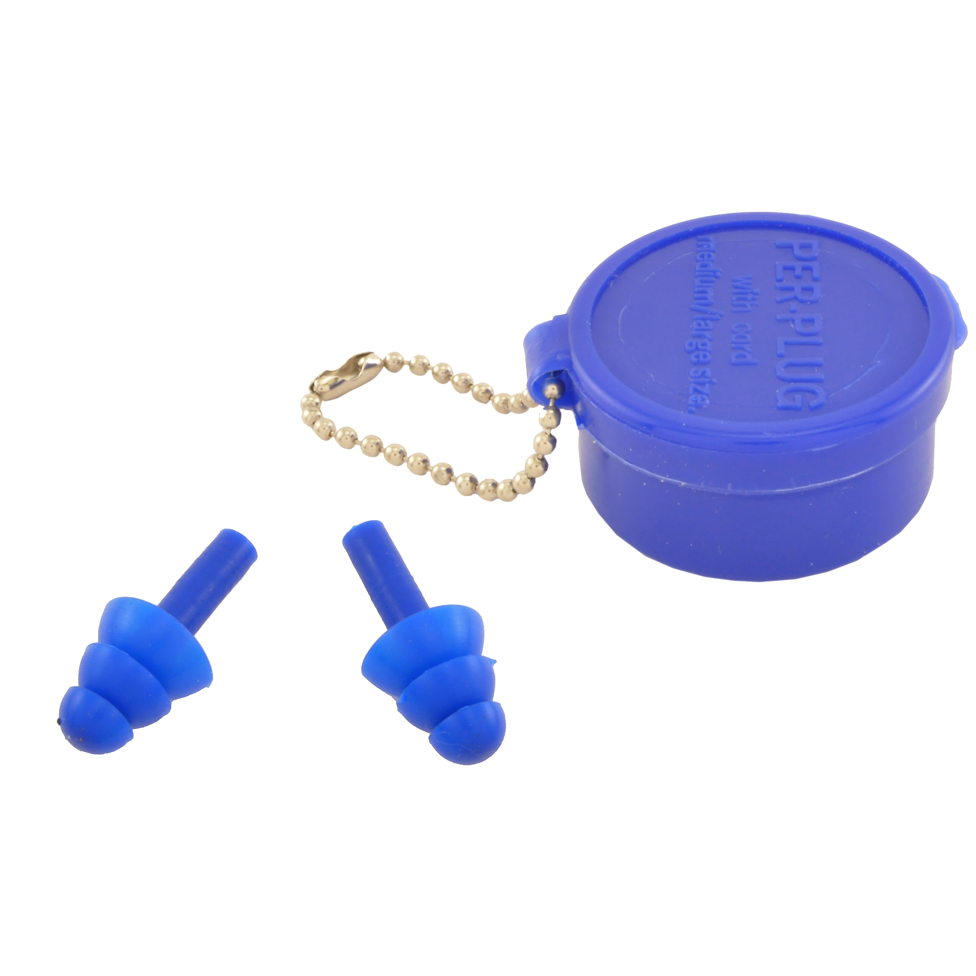 K-T Industries Triple-Flange Ear Plugs — Non-Corded, Plastic Carrying Case, Model# 4-6115